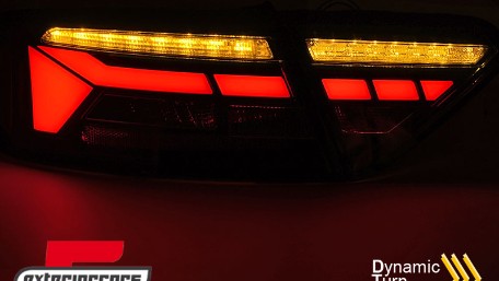Full LED stražnja svjetla SEQ žmigavci LedBar dizajn (smoke) / Audi A5 8T Facelift (2012-2016), LDAUJ7