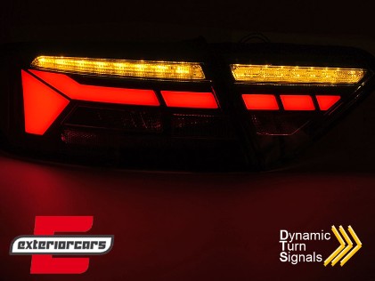 Full LED stražnja svjetla SEQ žmigavci LedBar dizajn (smoke) / Audi A5 8T Facelift (2012-2016), LDAUJ7