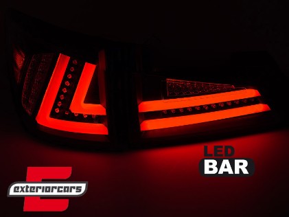 Full LED stražnja svjetla SEQ žmigavci LedBar dizajn (smoke) / Lexus IS XE20 (2006-2012), LDLE13