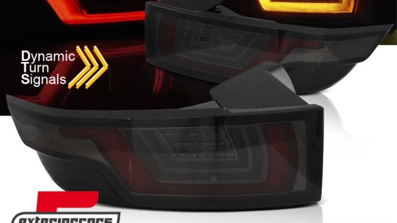 Full LED stražnja svjetla SEQ žmigavci LightBar dizajn (crvena/smoke/crna) / Range Rover Evoque L538 (2011-2018), LDLR13