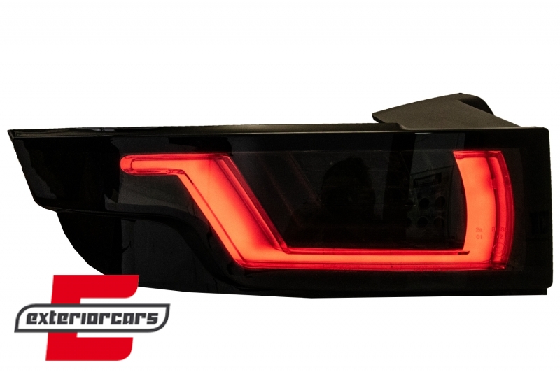 Full LED stražnja svjetla SEQ žmigavci LightBar dizajn (crvena/smoke/crna) / Range Rover Evoque L538 (2011-2018), LDLR13
