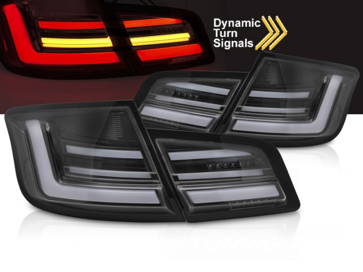 Full LED stražnja svjetla SEQ žmigavci (mat crna) / BMW serije 5 F10 (2010-2013) limuzina, LDBMP1