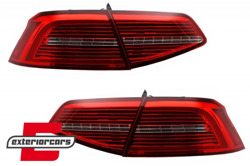 Full LED stražnja svjetla SEQ žmigavci Matrix R-line dizajn / VW Passat B8 3G limuzina (2015-2019), TLVWPA3G