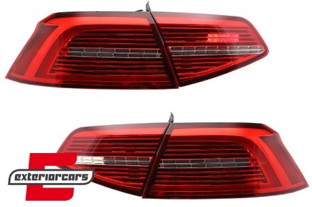Full LED stražnja svjetla SEQ žmigavci Matrix R-line dizajn / VW Passat B8 3G limuzina (2015-2019), TLVWPA3G