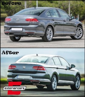 Full LED stražnja svjetla SEQ žmigavci Matrix R-line dizajn / VW Passat B8 3G limuzina (2015-2019), TLVWPA3G
