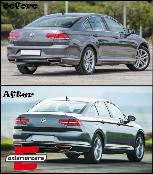 Full LED stražnja svjetla SEQ žmigavci Matrix R-line dizajn / VW Passat B8 3G limuzina (2015-2019), TLVWPA3G