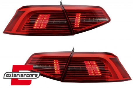 Full LED stražnja svjetla SEQ žmigavci Matrix R-line dizajn / VW Passat B8 3G limuzina (2015-2019), TLVWPA3G