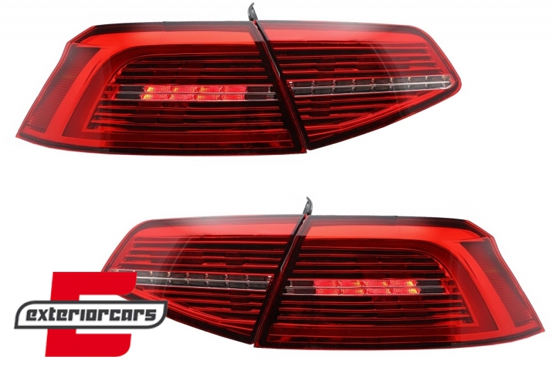 Full LED stražnja svjetla SEQ žmigavci Matrix R-line dizajn / VW Passat B8 3G limuzina (2015-2019), TLVWPA3G