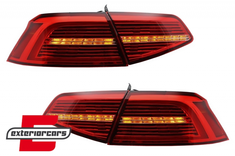 Full LED stražnja svjetla SEQ žmigavci Matrix R-line dizajn / VW Passat B8 3G limuzina (2015-2019), TLVWPA3G