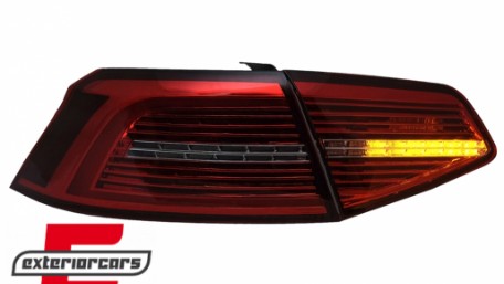 Full LED stražnja svjetla SEQ žmigavci Matrix R-line dizajn / VW Passat B8 3G limuzina (2015-2019), TLVWPA3G