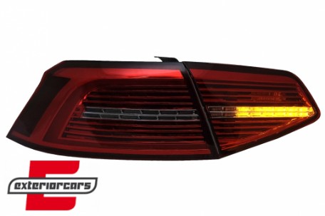 Full LED stražnja svjetla SEQ žmigavci Matrix R-line dizajn / VW Passat B8 3G limuzina (2015-2019), TLVWPA3G