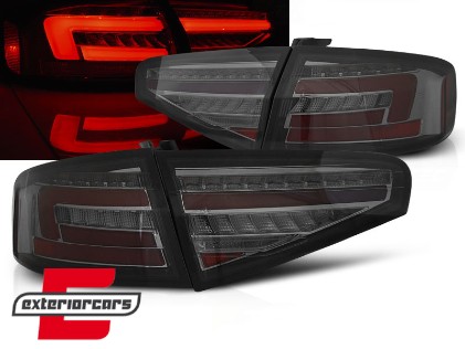 Full LED stražnja svjetla SEQ žmigavci (smoke) / Audi A4 B8 limuzina (2012-2015), LDAUH1