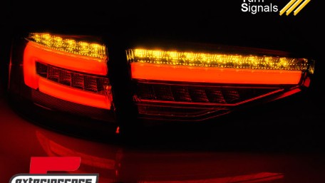 Full LED stražnja svjetla SEQ žmigavci (smoke) / Audi A4 B8 limuzina (2012-2015), LDAUH1