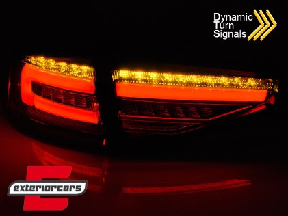 Full LED stražnja svjetla SEQ žmigavci (smoke) / Audi A4 B8 limuzina (2012-2015), LDAUH5