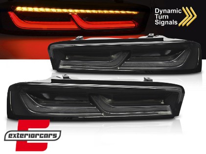 Full LED stražnja svjetla SEQ žmigavci (smoke) / Chevrolet Camaro (05.2015-2018), LDCT06