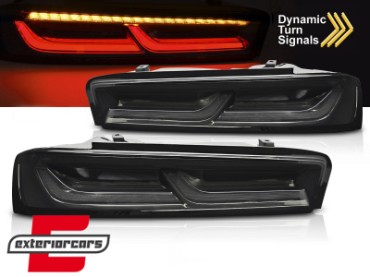 Full LED stražnja svjetla SEQ žmigavci (smoke) / Chevrolet Camaro (05.2015-2018), LDCT06