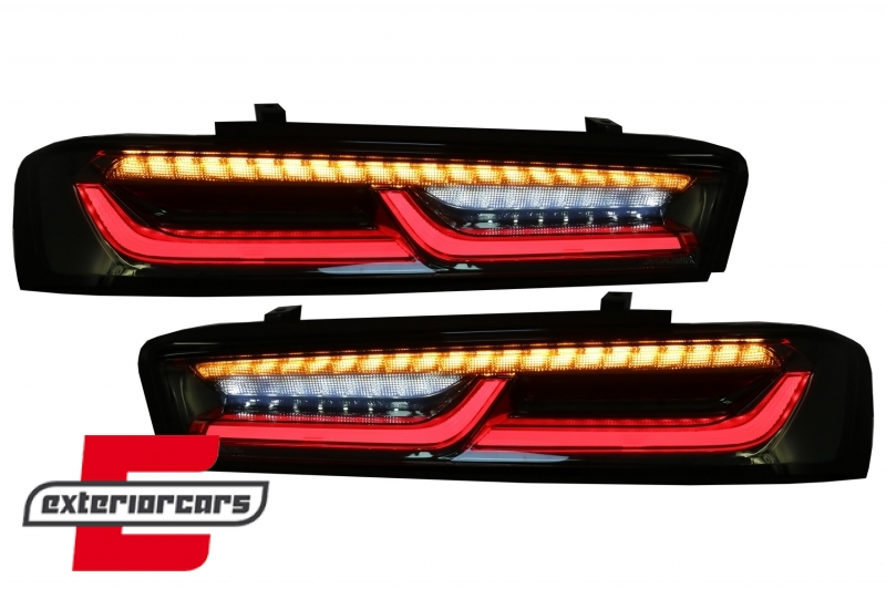 Full LED stražnja svjetla SEQ žmigavci (smoke) / Chevrolet Camaro (05.2015-2018), LDCT06