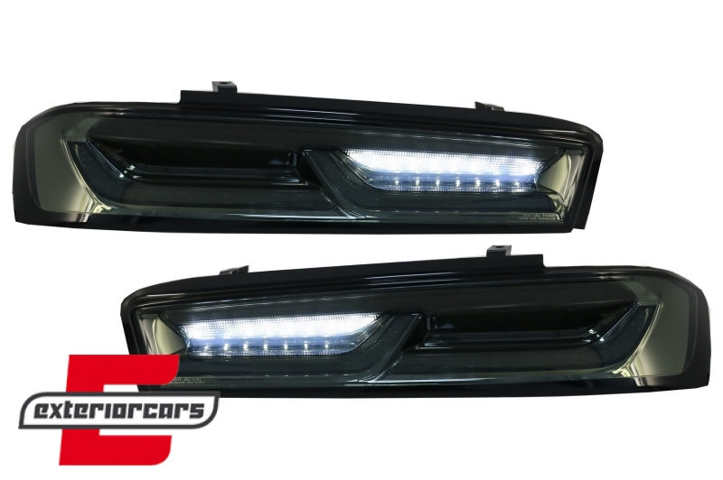 Full LED stražnja svjetla SEQ žmigavci (smoke) / Chevrolet Camaro (05.2015-2018), LDCT06