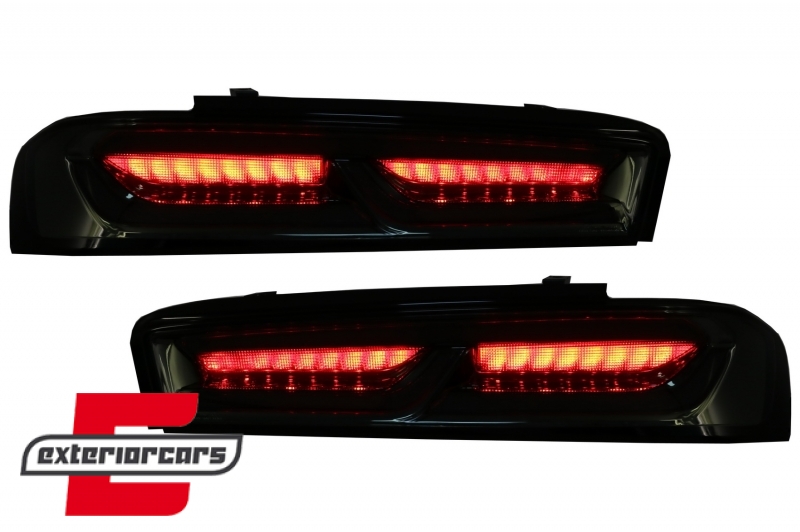 Full LED stražnja svjetla SEQ žmigavci (smoke) / Chevrolet Camaro (05.2015-2018), LDCT06