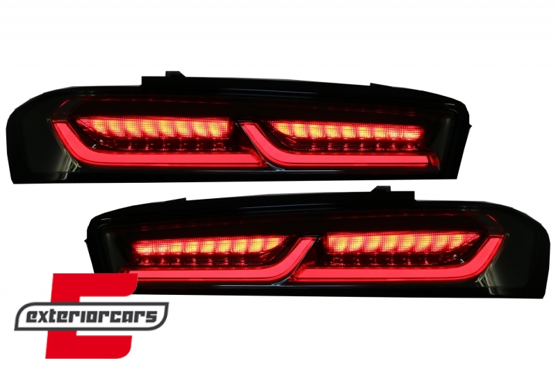 Full LED stražnja svjetla SEQ žmigavci (smoke) / Chevrolet Camaro (05.2015-2018), LDCT06