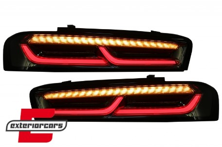Full LED stražnja svjetla SEQ žmigavci (smoke) / Chevrolet Camaro (05.2015-2018), LDCT06