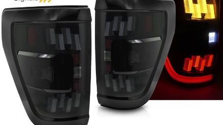 Full LED stražnja svjetla SEQ žmigavci (smoke) / Ford F150 XIV (2020-2023), LDFOA5