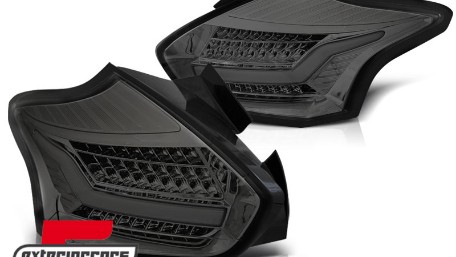 Full LED stražnja svjetla SEQ žmigavci (smoke) / Ford Focus 3 Hatchback Facelift (2015-2018), LDFO62