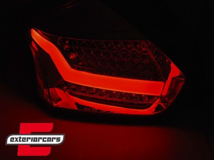 Full LED stražnja svjetla SEQ žmigavci (smoke) / Ford Focus 3 Hatchback Facelift (2015-2018), LDFO62