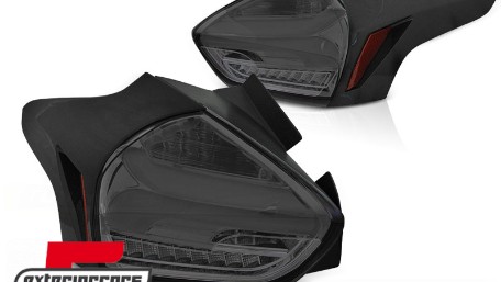 Full LED stražnja svjetla SEQ žmigavci (smoke) / Ford Focus 3 Hatchback Facelift (2015-2018), LDFO66