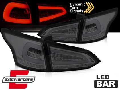 Full LED stražnja svjetla SEQ žmigavci (smoke) / Ford Focus 3 karavan (2011-2018), LDFO83