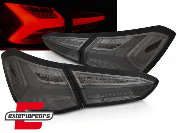 Full LED stražnja svjetla SEQ žmigavci (smoke) / Ford Focus 4 Hatchback (2018-2021), LDFO73