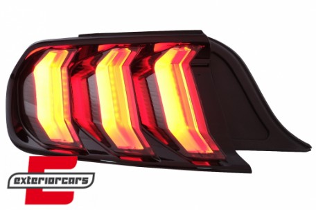 Full LED stražnja svjetla SEQ žmigavci (smoke) / Ford Mustang VI S550 (2015-2022), LDFO90