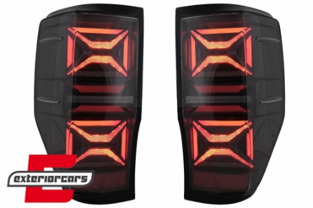 Full LED stražnja svjetla SEQ žmigavci (smoke) / Ford Ranger (2012-2018), LDFO98
