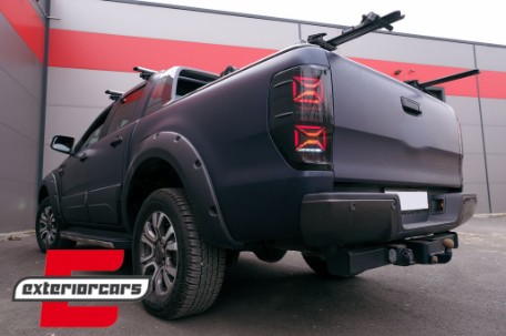 Full LED stražnja svjetla SEQ žmigavci (smoke) / Ford Ranger (2012-2018), LDFO98
