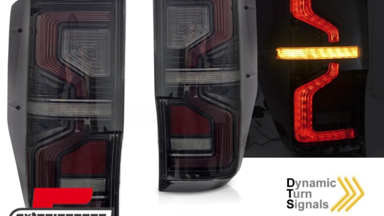 Full LED stražnja svjetla SEQ žmigavci (smoke) / Ford Ranger (2012-2018), LDFO99