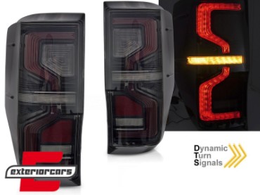Full LED stražnja svjetla SEQ žmigavci (smoke) / Ford Ranger (2012-2018), LDFO99