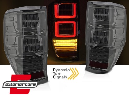 Full LED stražnja svjetla SEQ žmigavci (smoke) / Ford Ranger (2012-2022), LDFO91
