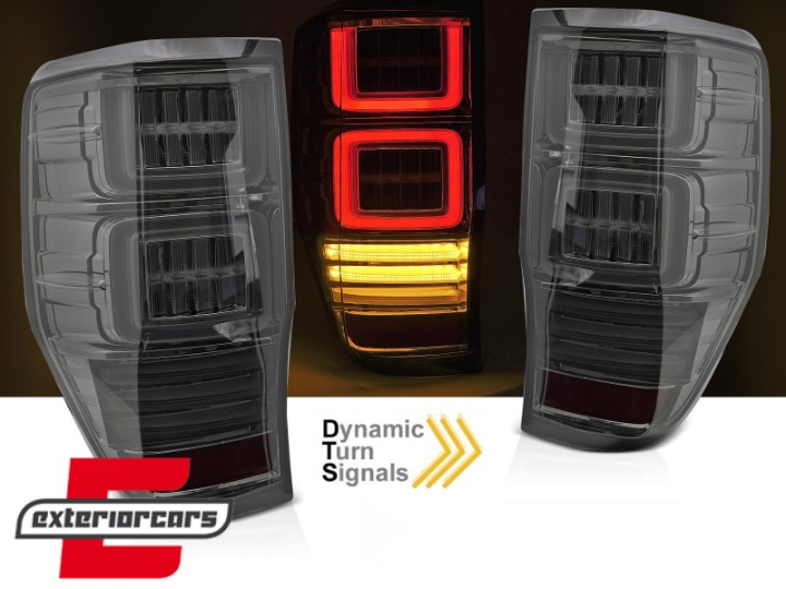 Full LED stražnja svjetla SEQ žmigavci (smoke) / Ford Ranger (2012-2022), LDFO91