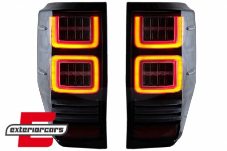 Full LED stražnja svjetla SEQ žmigavci (smoke) / Ford Ranger (2012-2022), LDFO91
