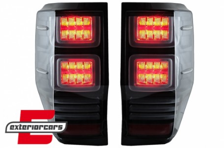 Full LED stražnja svjetla SEQ žmigavci (smoke) / Ford Ranger (2012-2022), LDFO91