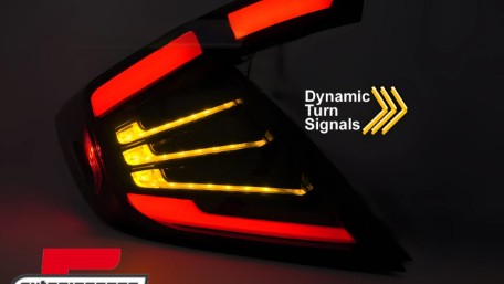 Full LED stražnja svjetla SEQ žmigavci (smoke) / Honda Civic Mk10 (2016-2021) Hatchback, LDHO12