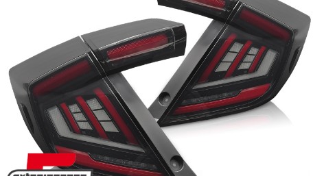 Full LED stražnja svjetla SEQ žmigavci (smoke) / Honda Civic Mk10 (2016-2021) Hatchback, LDHO13