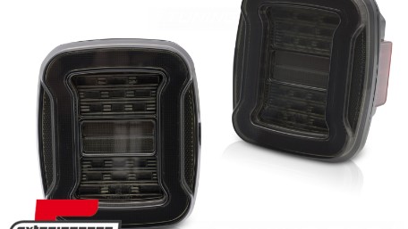 Full LED stražnja svjetla SEQ žmigavci (smoke) / Jeep Wrangler YJ TJ (1991-2006), LDCH45