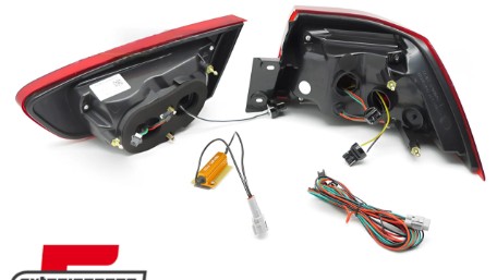 Full LED stražnja svjetla SEQ žmigavci (smoke) / Mitsubishi Lancer 8 limuzina (2007-2017), LDMI12