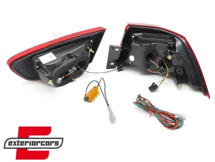 Full LED stražnja svjetla SEQ žmigavci (smoke) / Mitsubishi Lancer 8 limuzina (2007-2017), LDMI12