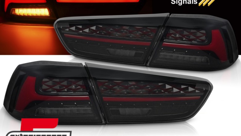 Full LED stražnja svjetla SEQ žmigavci (smoke) / Mitsubishi Lancer 8 limuzina (2007-2017), LDMI14
