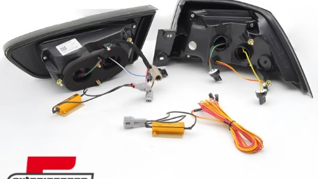 Full LED stražnja svjetla SEQ žmigavci (smoke) / Mitsubishi Lancer 8 limuzina (2007-2017), LDMI14