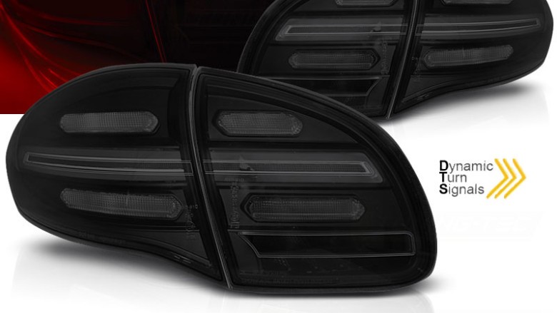Full LED stražnja svjetla SEQ žmigavci (smoke) / Porsche Cayenne 958 (2010-2014), LDPO35