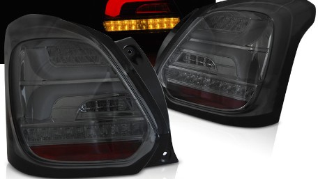 Full LED stražnja svjetla SEQ žmigavci (smoke) / Suzuki Swift VI (2017-2023), LDSI13