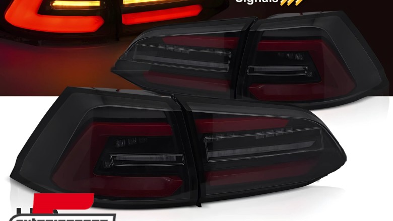 Full LED stražnja svjetla SEQ žmigavci (smoke/bijela/crvena) / VW Golf 7 (2013-2017) karavan, LDVWT7